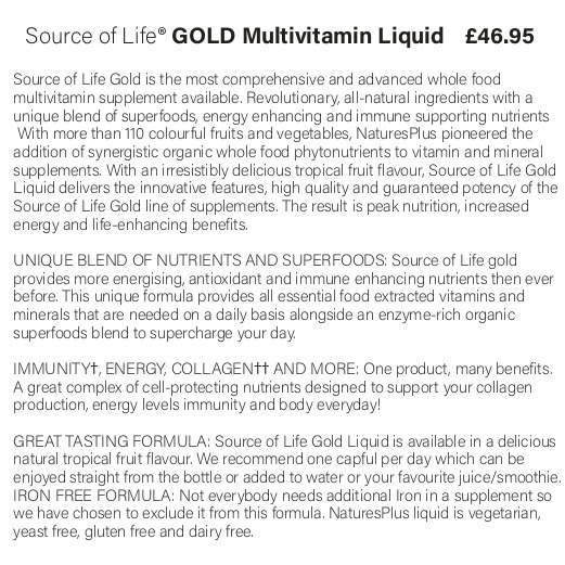 Source of Life® GOLD Multivitamin Liquid