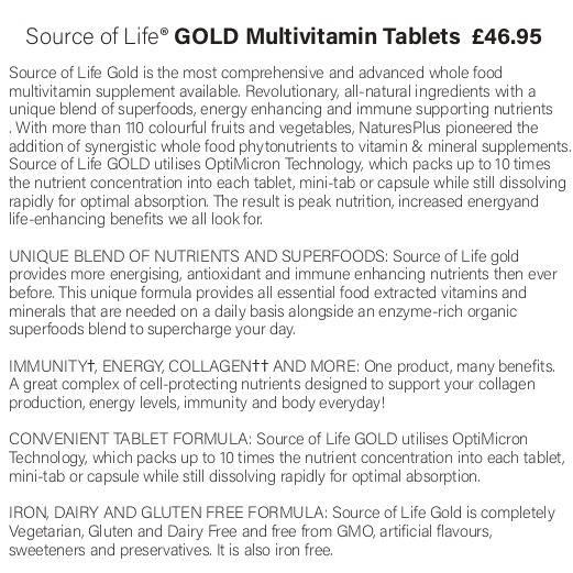 Source of Life® GOLD Multivitamin Tablets
