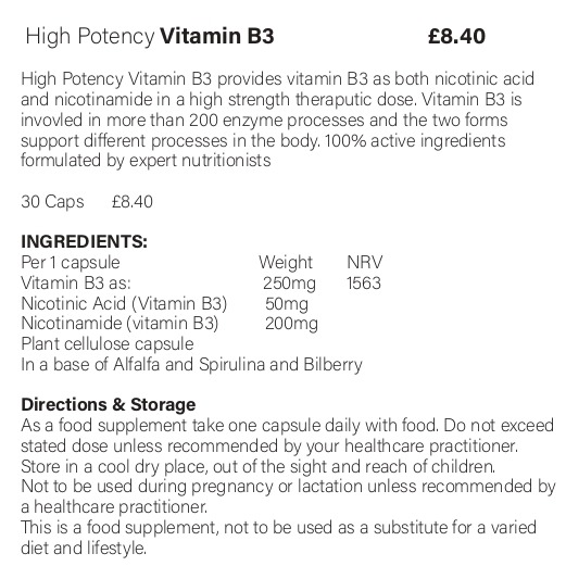 High Potency Vitamin B3