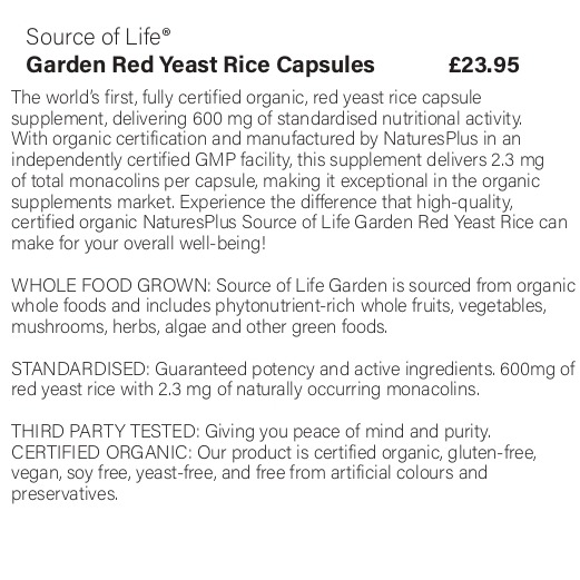 Source of Life® Garden Red Yeast Rice Capsules