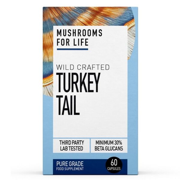 Mushrooms For Life Organic Turkey Tail - 60 Capsules