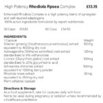 High Potency Rhodiola Rpsea Complex